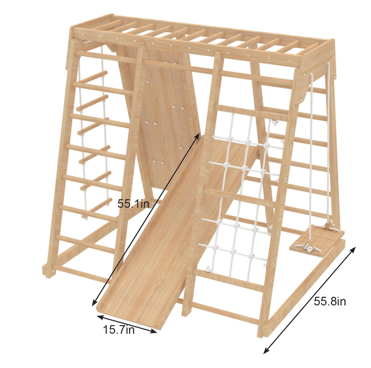 Magnolia - Real Wood 7-in-1 Playset-Indoor-Parc Decor