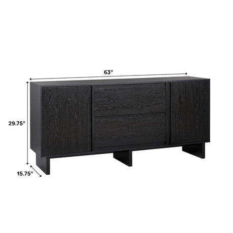Maja 63" Minimalist Scandi Sideboard – TV Stand-Entertainment-Parc Decor