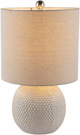 Manaloal Beige Textured Table Lamp-Lighting-Parc Decor