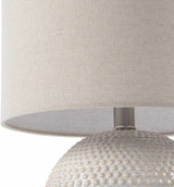 Manaloal Beige Textured Table Lamp-Lighting-Parc Decor