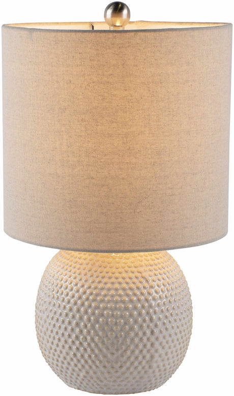 Manaloal Beige Textured Table Lamp-Lighting-Parc Decor
