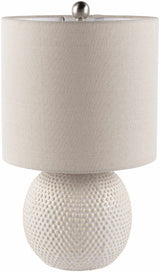 Manaloal Beige Textured Table Lamp-Lighting-Parc Decor