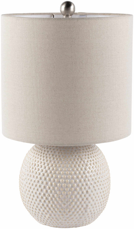 Manaloal Beige Textured Table Lamp-Lighting-Parc Decor