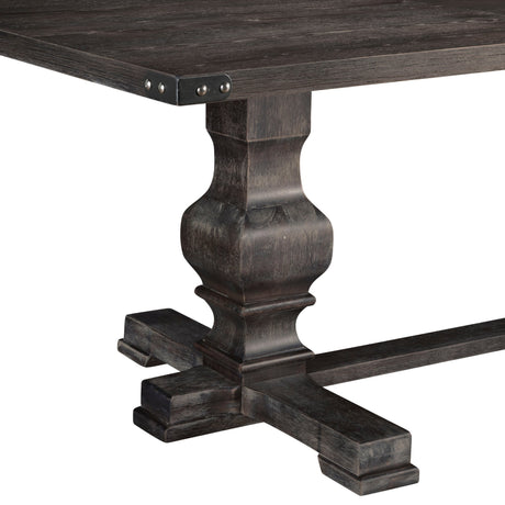 Manchester Dining Table, Charcoal