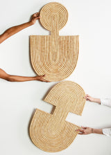 Maravi Natural Palm Leaves Woven Wall Art-Wall Décor-Parc Decor