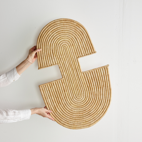 Maravi Natural Palm Leaves Woven Wall Art-Wall Décor-Parc Decor