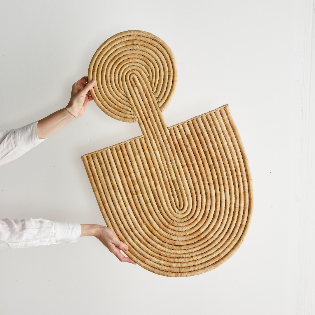 Maravi Natural Palm Leaves Woven Wall Art-Wall Décor-Parc Decor