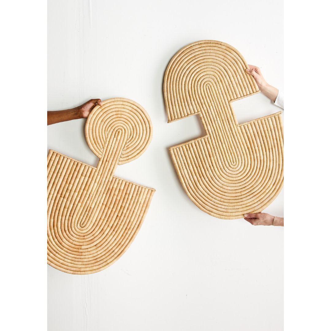Maravi Natural Palm Leaves Woven Wall Art