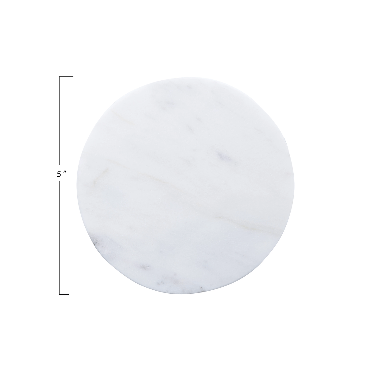 Marble Coaster Set with Wood Base, Set of 4-Decorative Objects-Parc Decor