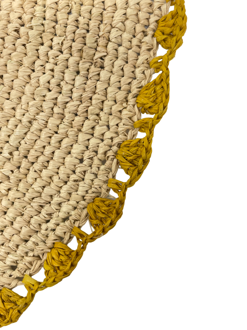 Marigold Raffia Placemats, Boho Round Natural Hand Woven Placemats, Table Mats for Dining Table-table tops-Parc Decor