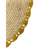 Marigold Raffia Placemats, Boho Round Natural Hand Woven Placemats, Table Mats for Dining Table-table tops-Parc Decor