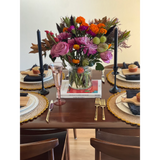 Marigold Raffia Placemats, Boho Round Natural Hand Woven Placemats, Table Mats for Dining Table-table tops-Parc Decor