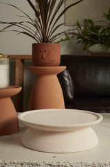 Marilyn Ceramic Candleholder Platform-Bowls and Trays-Parc Decor