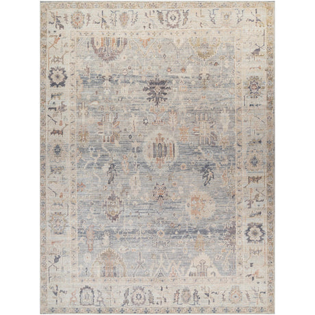 Marlene Damask Cream & Blue Area Rug - Becki Owens x Livabliss-Rugs-Parc Decor