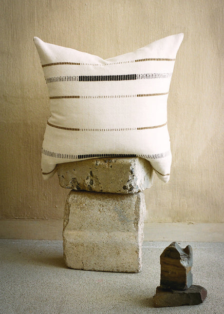 Mason Hand-Loomed Cotton Pillow-Pillows-Parc Decor