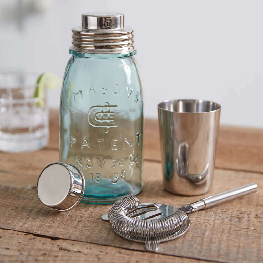 Mason Jar Shaker Bartender Kit-barware-Parc Decor