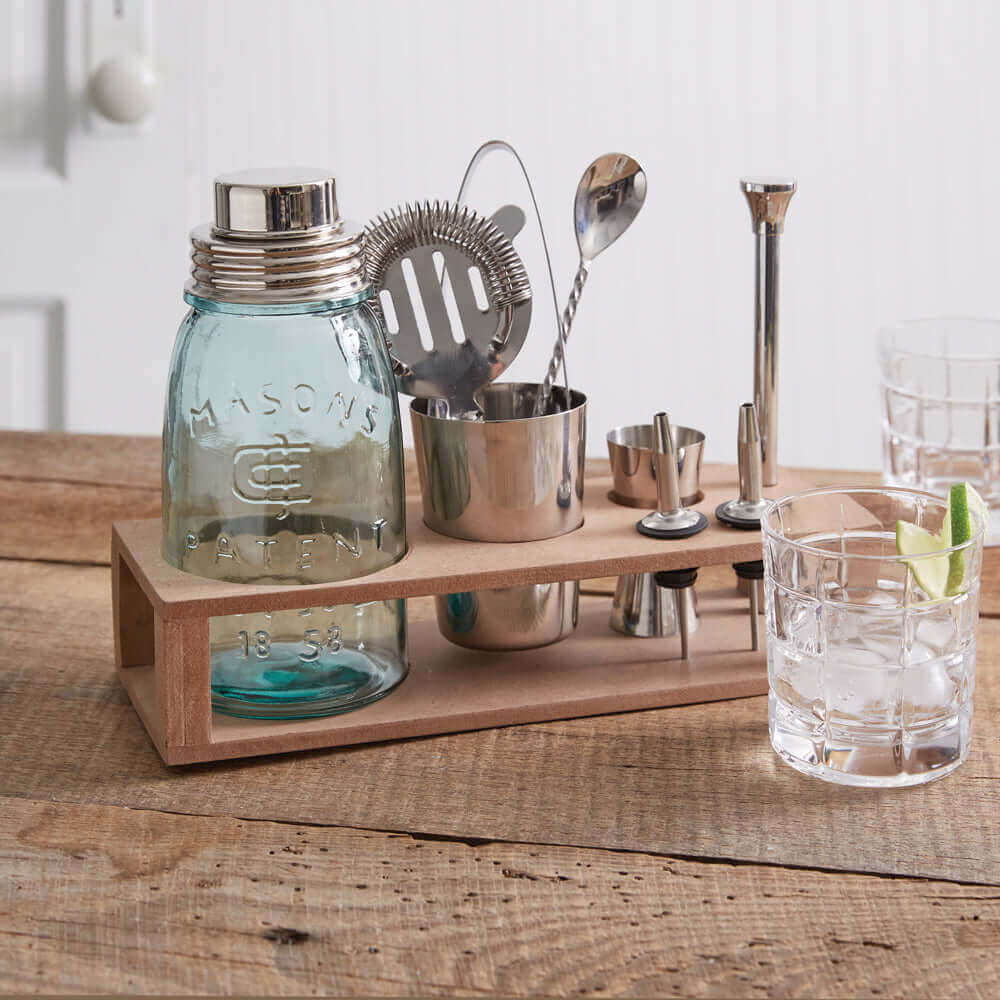 Mason Jar Shaker Bartender Kit-barware-Parc Decor