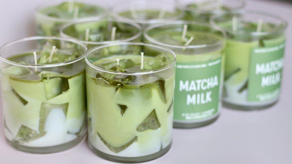 Matcha Milk Container Candle-Candles-Parc Decor