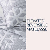 Matelassé Snowflake Quilt Set - Nino Collection-Quilts & Comforters-Parc Decor