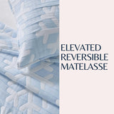 Matelassé Snowflake Quilt Set - Nino Collection-Quilts & Comforters-Parc Decor