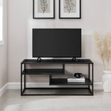 Maya 40" Contemporary Metal TV Stand-Entertainment-Parc Decor