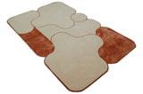 Maze Custom Made Modern Design Beige Hand Tufted Wool Rug