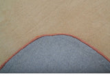 Maze Custom Made Modern Design Beige Hand Tufted Wool Rug