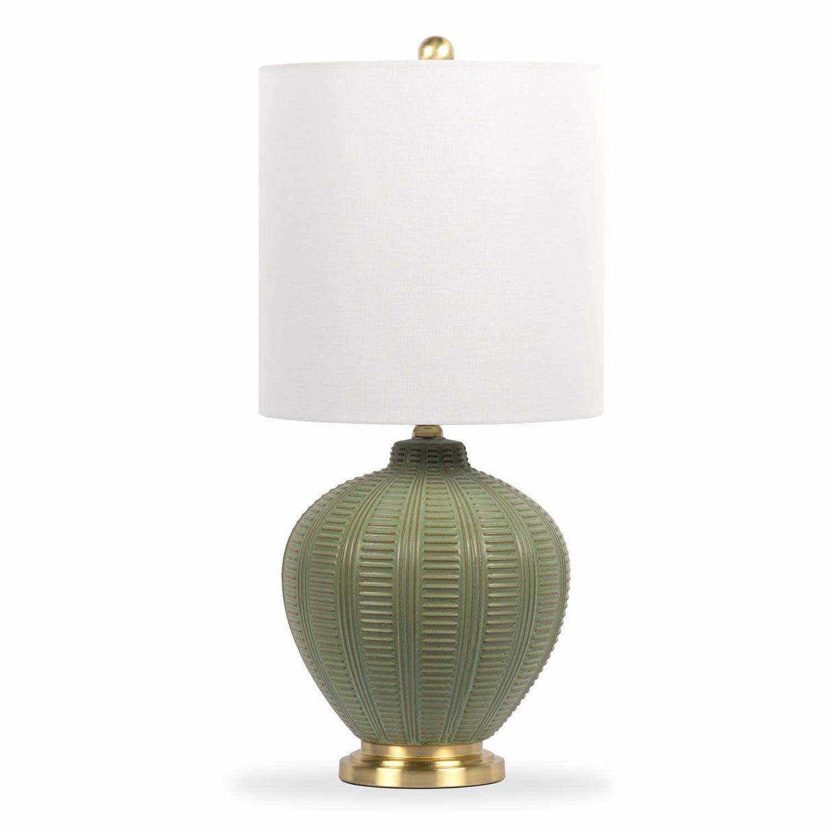 McMurray Green Textured Table Lamp-Lighting-Parc Decor