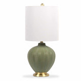 McMurray Green Textured Table Lamp-Lighting-Parc Decor