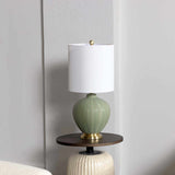 McMurray Green Textured Table Lamp-Lighting-Parc Decor