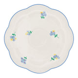 Meadow Flora Scalloped Ceramic Dinner Plates – Case of 12 (+3 Bonus Plates)