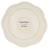 Meadow Flora Scalloped Ceramic Dinner Plates – Set of 4 (+1 Bonus Plate)