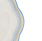 Meadow Flora Scalloped Ceramic Starter Plates – Set of 4 (+1 Bonus Plate)