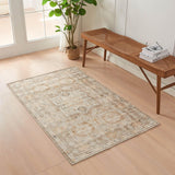 Medallion Machine Washable Accent Area Rug 3' x 5' - Nava Collection-Rugs-Parc Decor