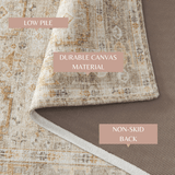 Medallion Machine Washable Accent Area Rug & Runner 2 Pack - Nava Collection