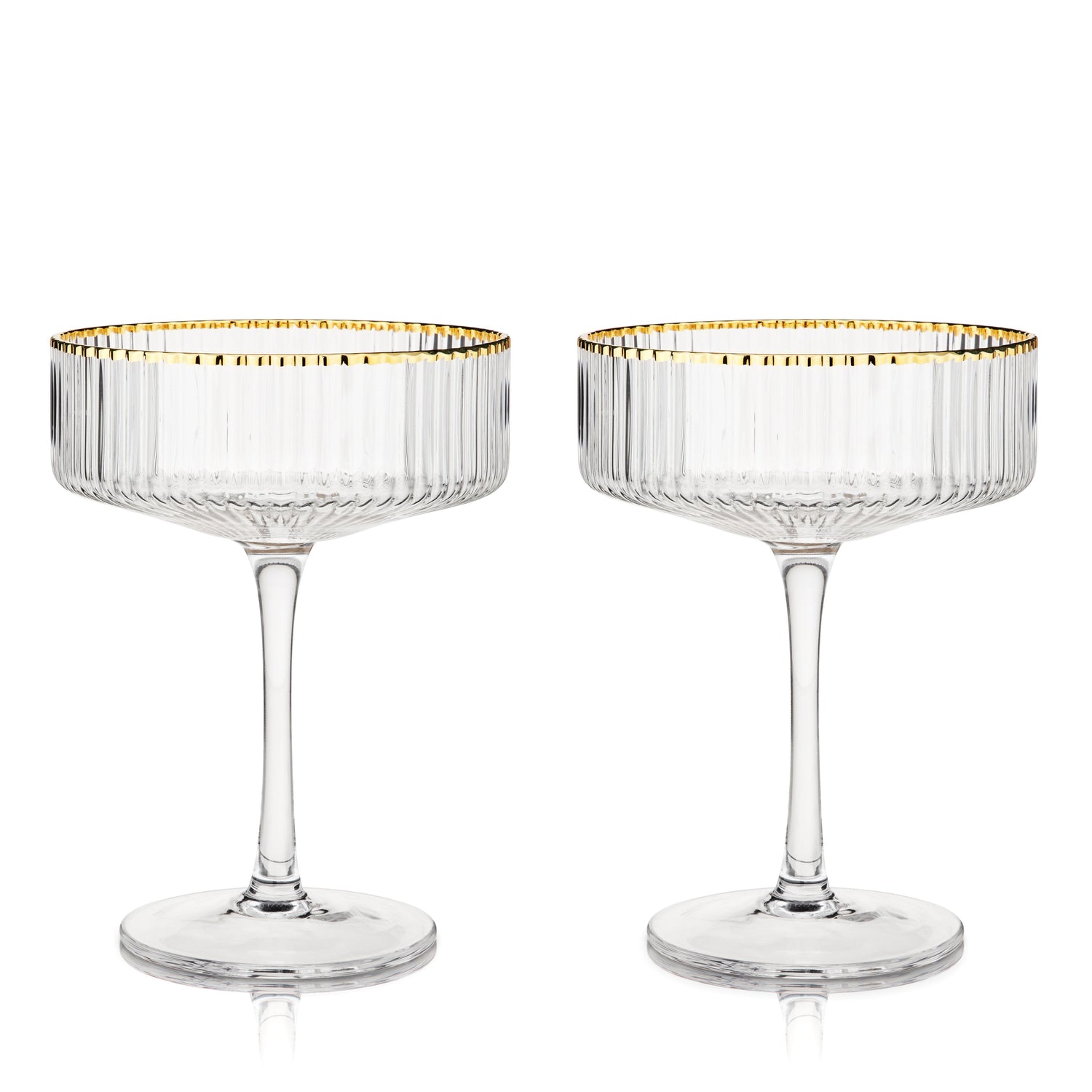 Meridian Crystal Coupe Glasses Set of 2-product_type::stemmed_cocktail_glasses-Parc Decor