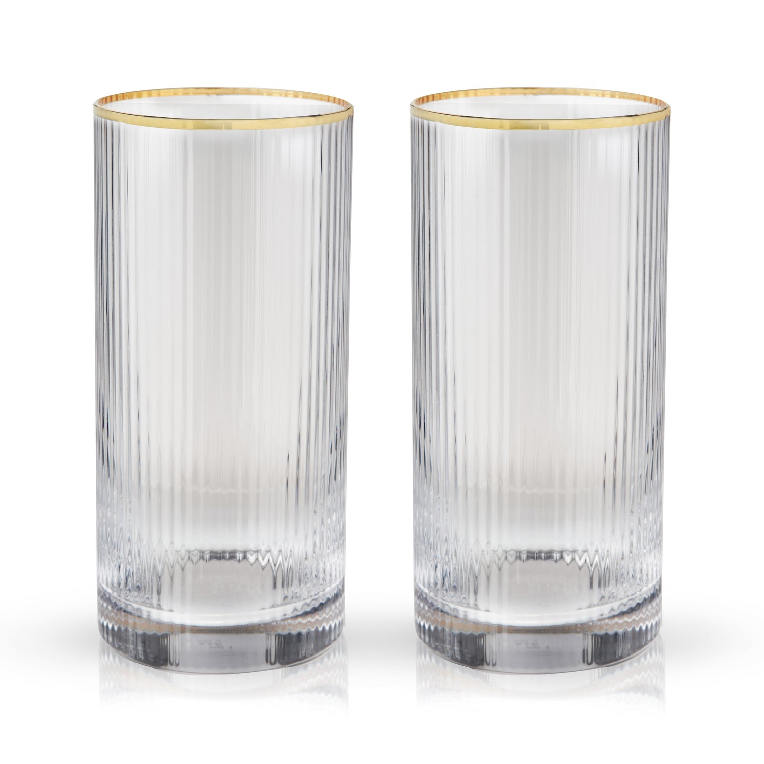 Meridian Crystal Highball Glasses Set of 2-product_type::stemless_cocktail_glasses-Parc Decor
