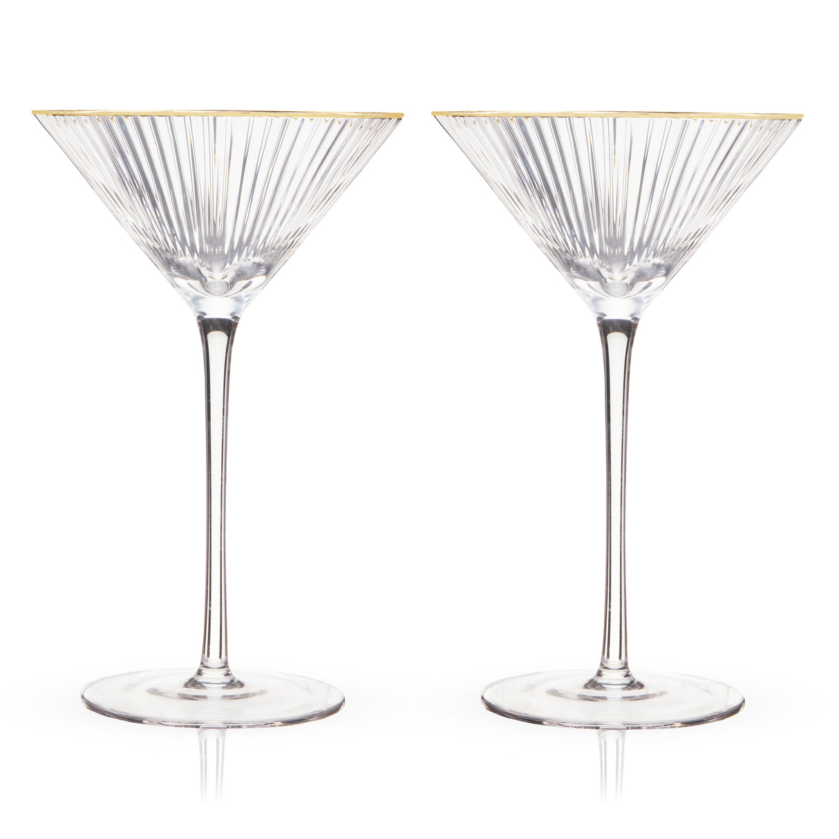 Meridian Crystal Martini Glasses Set of 2-product_type::stemmed_cocktail_glasses-Parc Decor