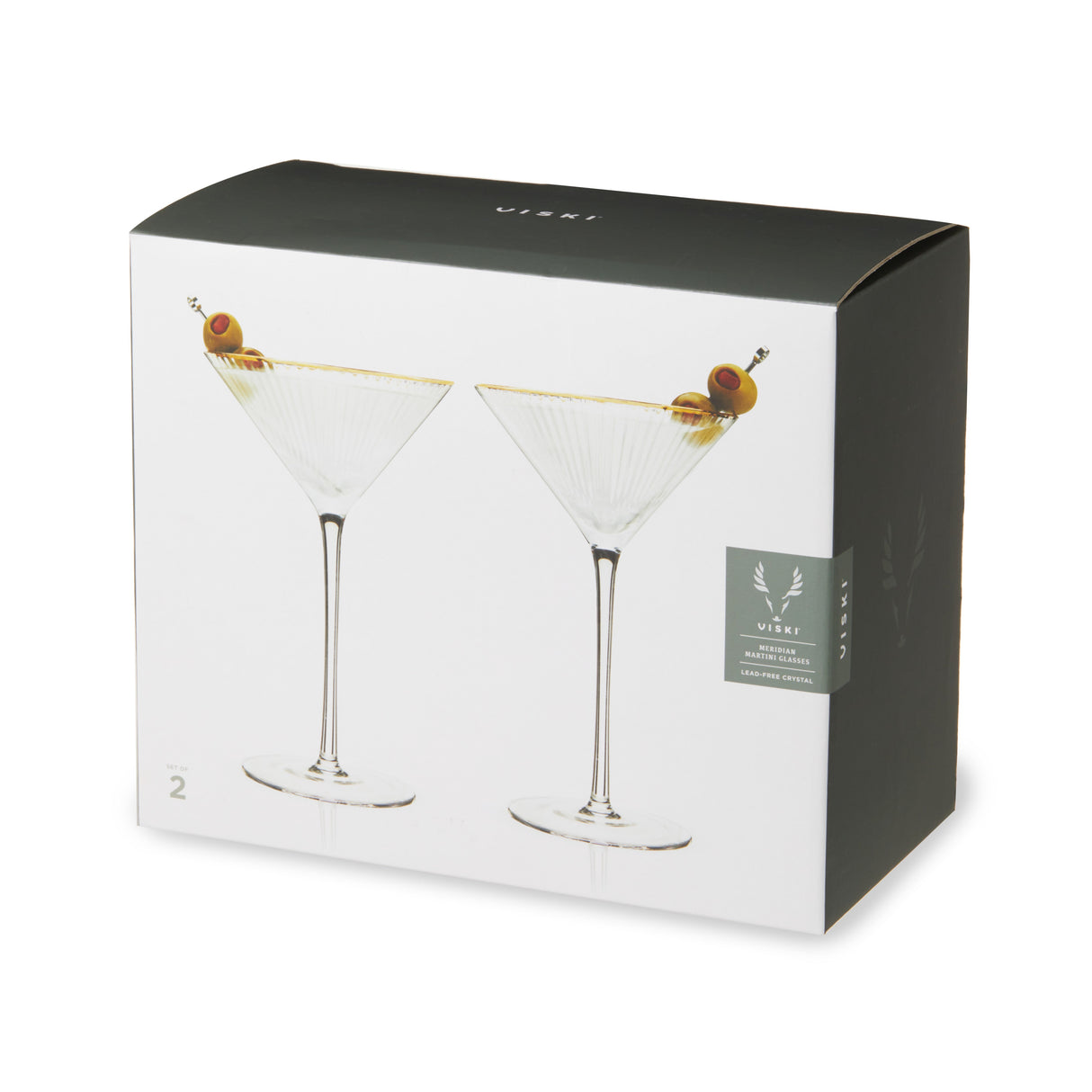 Meridian Crystal Martini Glasses Set of 2-product_type::stemmed_cocktail_glasses-Parc Decor