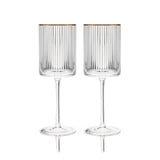 Meridian Crystal Wine Glasses Set of 2