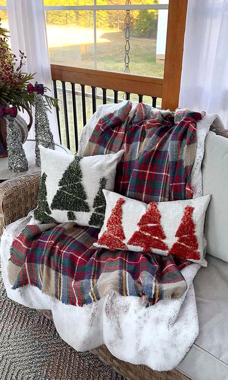 Merry Lumbar Pillow Cover