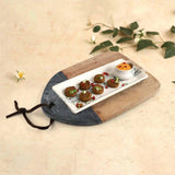 Mesa Marble Wood Cutting Board-marble cutting board / platter-Parc Decor