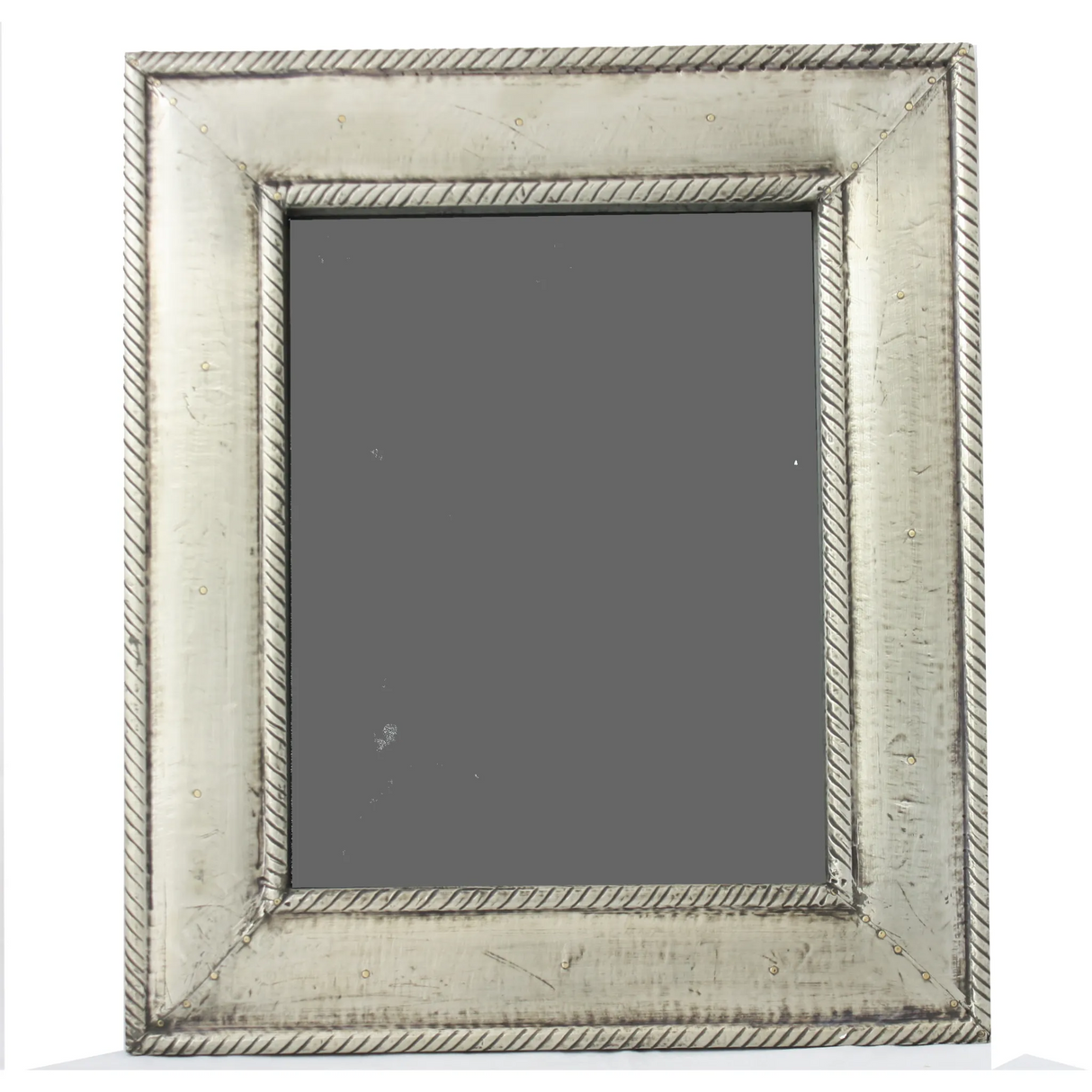 Metal Clad Wood Picture Frame - Silver-Decor-Parc Decor