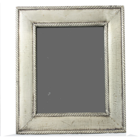 Metal Clad Wood Picture Frame - Silver-Decor-Parc Decor