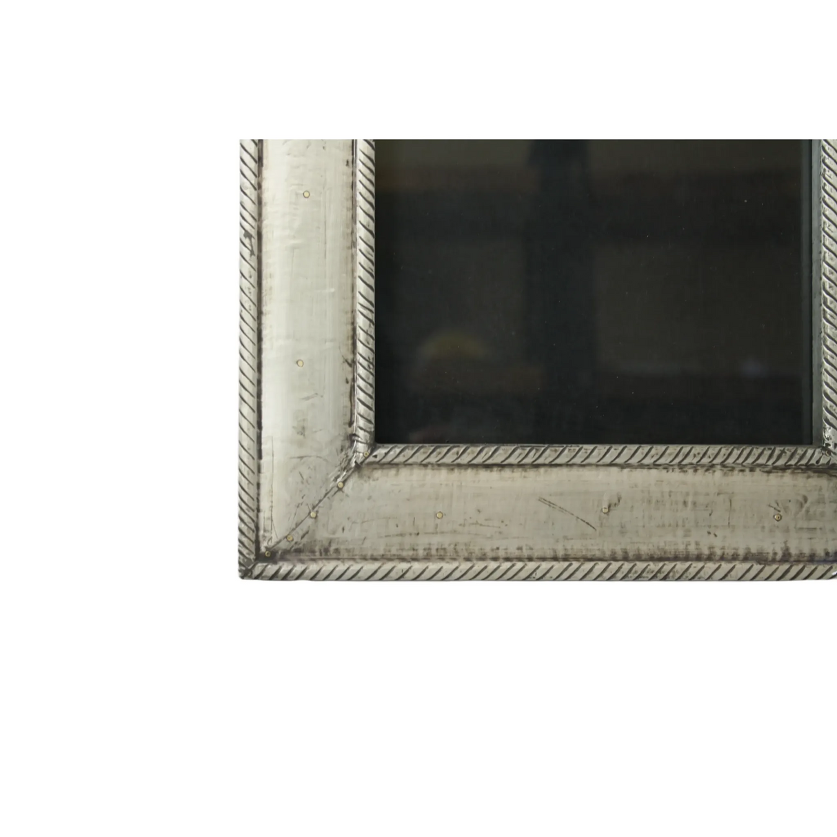 Metal Clad Wood Picture Frame - Silver-Decor-Parc Decor