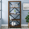 Metal X Bookshelf-Home Office-Parc Decor