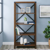 Metal X Bookshelf-Home Office-Parc Decor