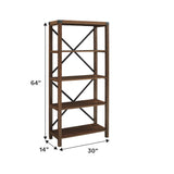 Metal X Bookshelf-Home Office-Parc Decor