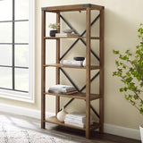 Metal X Bookshelf-Home Office-Parc Decor