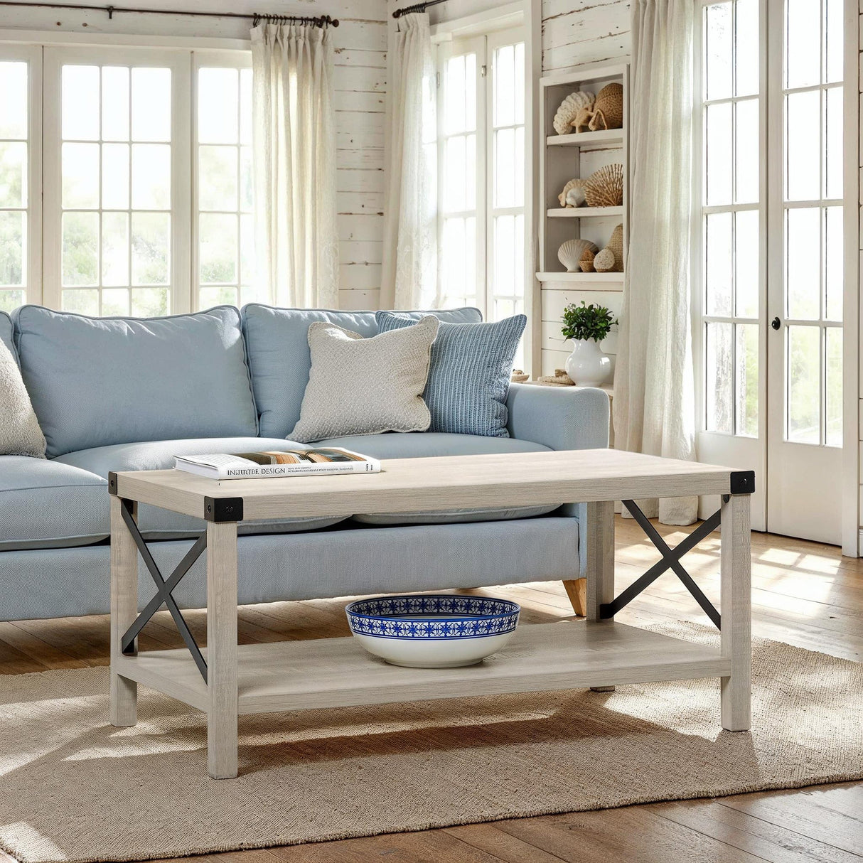 Metal X Coffee Table